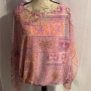 Chicos blouse poncho NWT